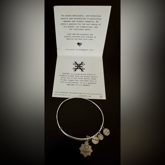 Alex and Ani Silver Friendship Charm Bracelet - Picture 3 of 3